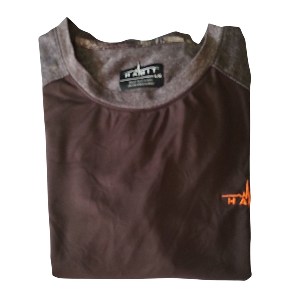Habit Camo Hunting‎ Shirt Quick Dry Stretch Short Sleeve Mens Size Large